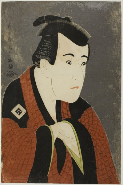 Skådespelaren Ichikawa Yaozo III som Tanabe Bunzo av Toshusai Sharaku