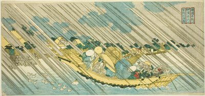 The Sumida River in Musashi Province (Musashi Sumidagawa), from the series "Famous Places in the Provinces (Shokoku meisho)" av Totoya Hokkei