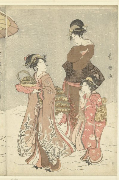 Snöboll av Toyokuni (II) , Utagawa