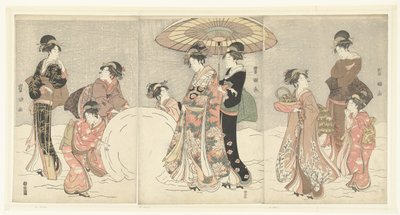 Snöboll av Toyokuni (II) , Utagawa