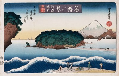 "Clearing Weather, Enoshima", från serien "Åtta vyer över kända platser" av Toyokuni II