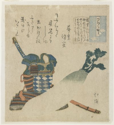 Berättelse om en krigare i Tsukushiprovinsen, ca 1834 av Toyota Hokkei