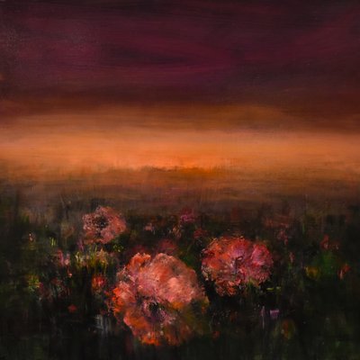 Eventide 1, 2017 (olja på duk) av Tracy Lambros