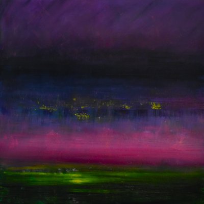 Eventide 4, 2017 (olja på duk) av Tracy Lambros