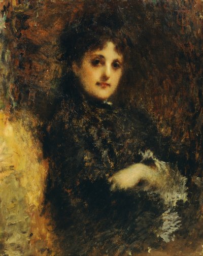 Porträtt av Emma Ivon, av Tranquillo Cremona av Tranquillo Cremona