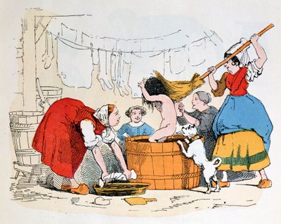 The Compulsory Bath, illustration för 