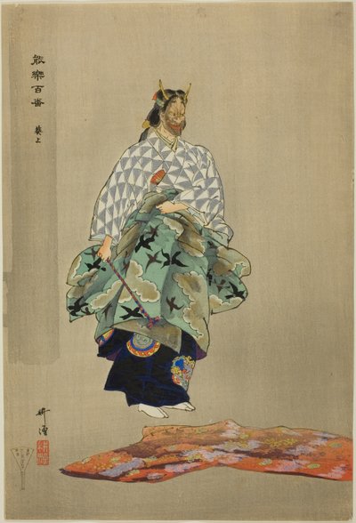 Aoi no Ue, från serien "One Hundred No Dramas (Nogaku hyakuban)" av Tsukioka Kogyo