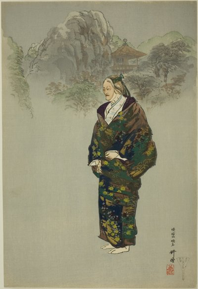 Oba-sute, från serien "One Hundred No Dramas (Nogaku hyakuban)" av Tsukioka Kogyo