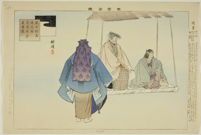 Uzuki, från serien "Pictures of No Performances (Nogaku Zue)" av Tsukioka Kogyo