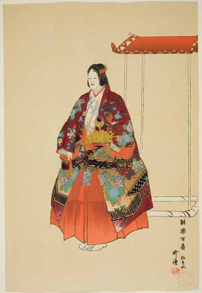 Yokihi, från serien "One Hundred No Dramas (Nogaku hyakuban)" av Tsukioka Kogyo
