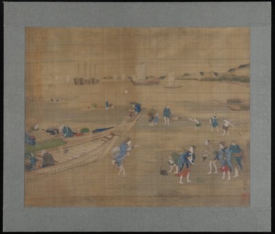 Musselgrävning av Tsukioka Yoshitoshi