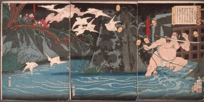 Kvällsregn vid Nagashino av Tsukioka Yoshitoshi