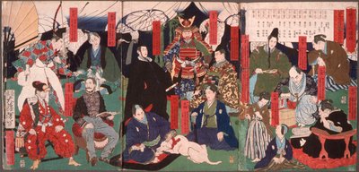 Porträtt av Tokugawaklanens generationer av Tsukioka Yoshitoshi