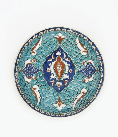 Maträtt, Iznik, osmansk dynasti (keramik) av Turkish School