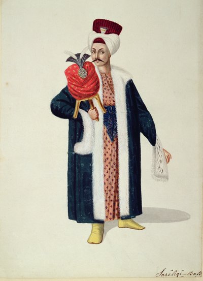 Sarik Basa, Turbanmästare, ottomansk tid, 1700-talets tredje kvartal (wc på papper) av Turkish School