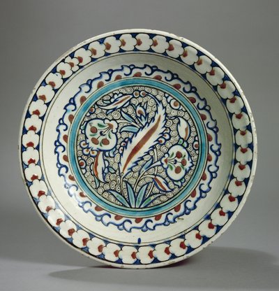 Stenpastaplatta, Iznik, Turkiet (keramik) av Turkish School