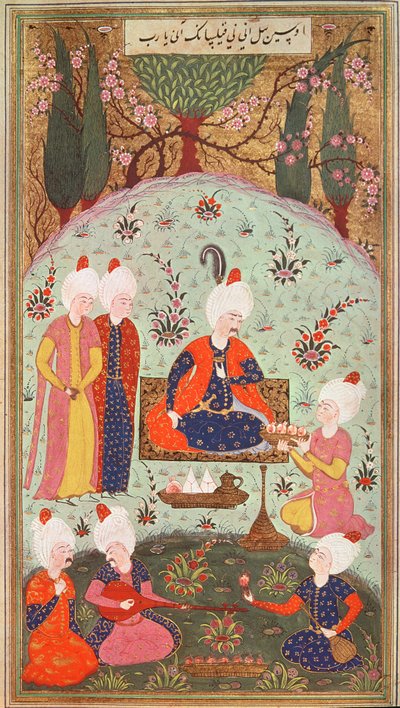 TSM H.804 & H.806 Kronprinsen firar segern med en måltid i trädgården, 1534 av Turkish School