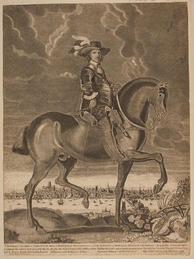 Oliver Cromwell till häst av Ubekendt