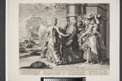 Lots och hans familjs flykt från Sodom av Ubekendt