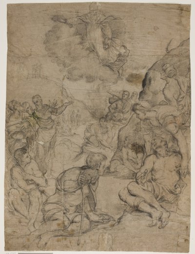 St Augustine som helar de förlamade, efter Tintorettos målning i Museo Civico, Vicenza av Ubekendt Ubekendt