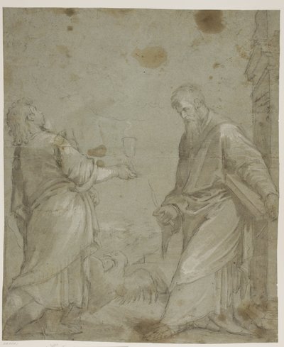 Sts John the Evangelist och Bartholomew från Jacopo Bassanos "Cassola altartavla" av Ubekendt Ubekendt