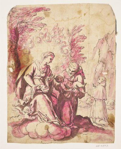 Vision av St Antony av Padua av Ubekendt Ubekendt