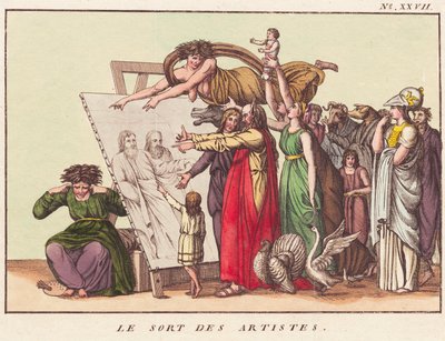 Konstnärernas öde av Ubekendt dansk efter 1780