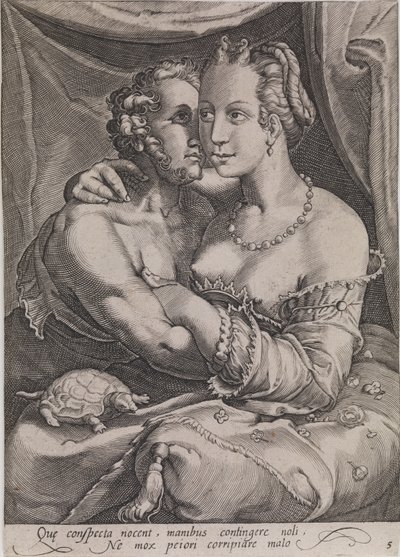 Rör av Ubekendt efter Jan Saenredam efter Hendrick Goltzius