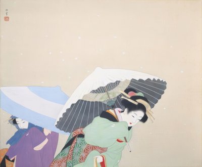 Stora snöflingor av Uemura Shoen