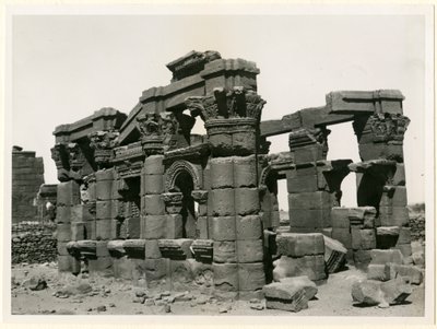 Romersk kiosk, Naqa, Sudan, fotografi av Ugo Monneret de Villard av Ugo Monneret de Villard
