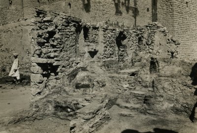 Ruinerna av kyrkan i S:t Simeons kloster, Aswan, Egypten, foto: Ugo Monneret de Villard av Ugo Monneret de Villard
