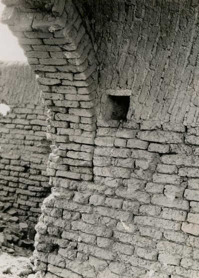 Ruiner av kyrka i öken, detalj av pendentiv för kupol, Adindan, Egypten, fotografi av Ugo Monneret de Villard av Ugo Monneret de Villard
