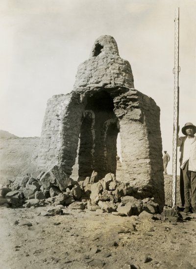 Grav i nekropol, Qasr Ibrim, Egypten, fotografi av Ugo Monneret de Villard av Ugo Monneret de Villard