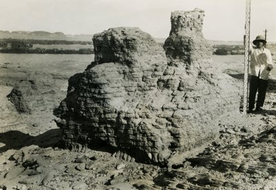 Grav i nekropol, Qasr Ibrim, Egypten, fotografi av Ugo Monneret de Villard av Ugo Monneret de Villard