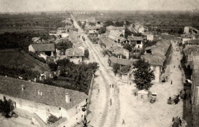 Panoramaskott av romarnas stad, taget från klocktornet i kyrkan under WWI (B/W -foto) av Ugo Ojetti