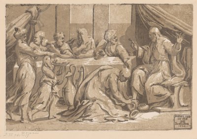Kristus smord av Maria Magdalena av Ugo da Carpi