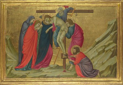 Avsättningen från basilikan Santa Croce, Florens, ca. 1324-1325 av Ugolino di Nerio