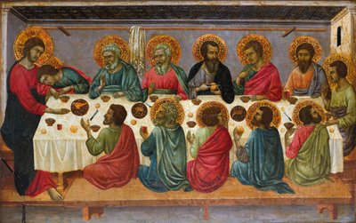 Den sista måltiden, 1310-1315 av Ugolino di Nerio