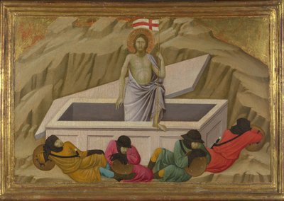 Uppståndelsen från basilikan Santa Croce, Florens, ca. 1324-1325 av Ugolino di Nerio
