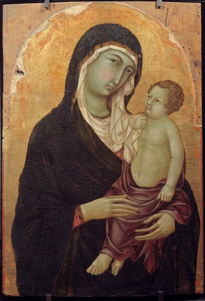 Jungfru och barnmålning på trä av Ugolino di Nerio av Ugolino di Nerio