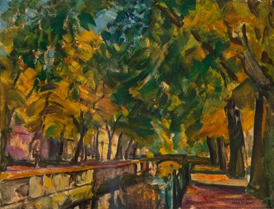 Kanalen i Potsdam, c1926 av Ulrich Hubner