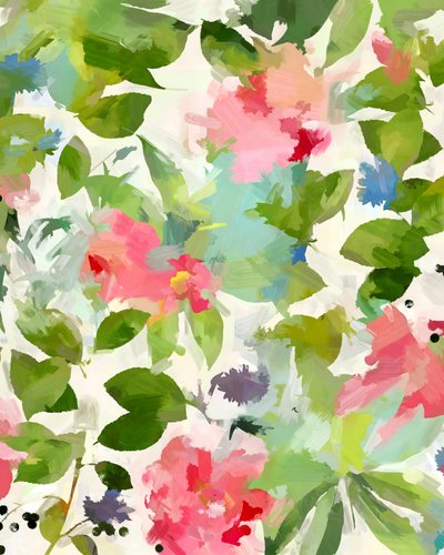 Ett livfullt blommigt intryck av Uma Gokhale
