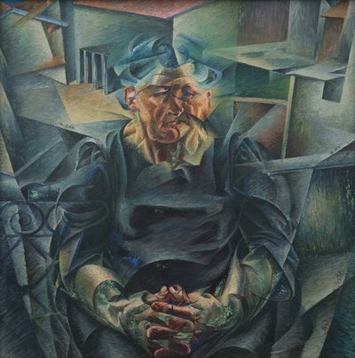 Horisontell konstruktion av Umberto Boccioni