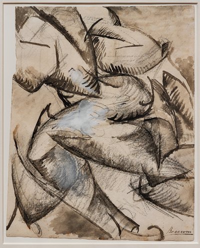 Jag vill lära mänskliga former i rörelse (Muskler i rörelse) av Umberto Boccioni