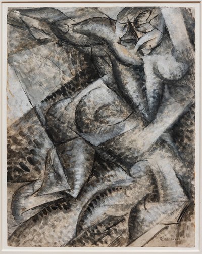 Jag vill syntetisera de unika formerna av kontinuiteten i rymden (Dynamism of a Human Body) av Umberto Boccioni
