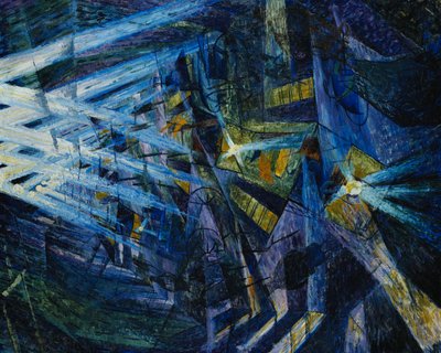 Vägens krafter, 1911 av Umberto Boccioni