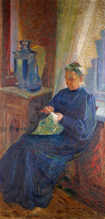 Porträtt av Madame Sophie Popoff av Umberto Boccioni
