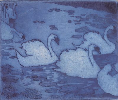 Svanar av Umberto Boccioni