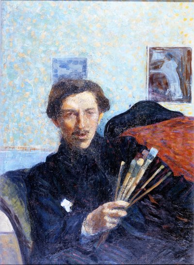Självporträtt av Umberto Boccioni 1908. Brera Art Gallery Milano. av Umberto Boccioni