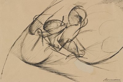 Studie för dynamisk kraft hos en cyklist II av Umberto Boccioni